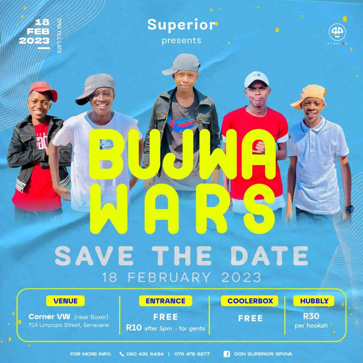 Bujwa Wars Save the Date Poster